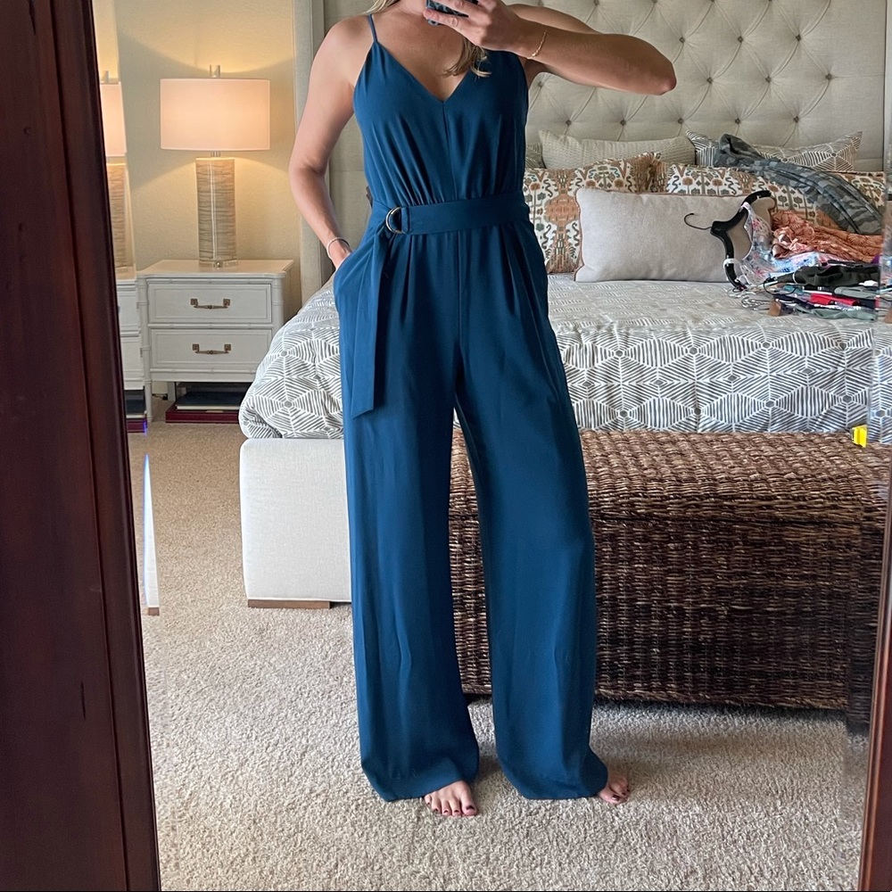 Jill Stuart jewel tone blue, jumpsuit